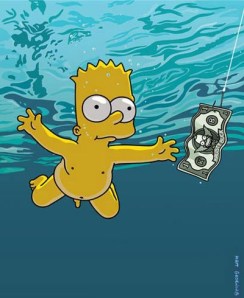 bart simpson and nevermind baby